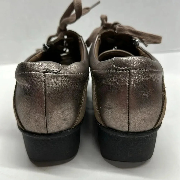 Dansko Lace Up Leather Clogs Shoes Brown Tan Size 37 6.5 - 7 - Picture 5 of 14